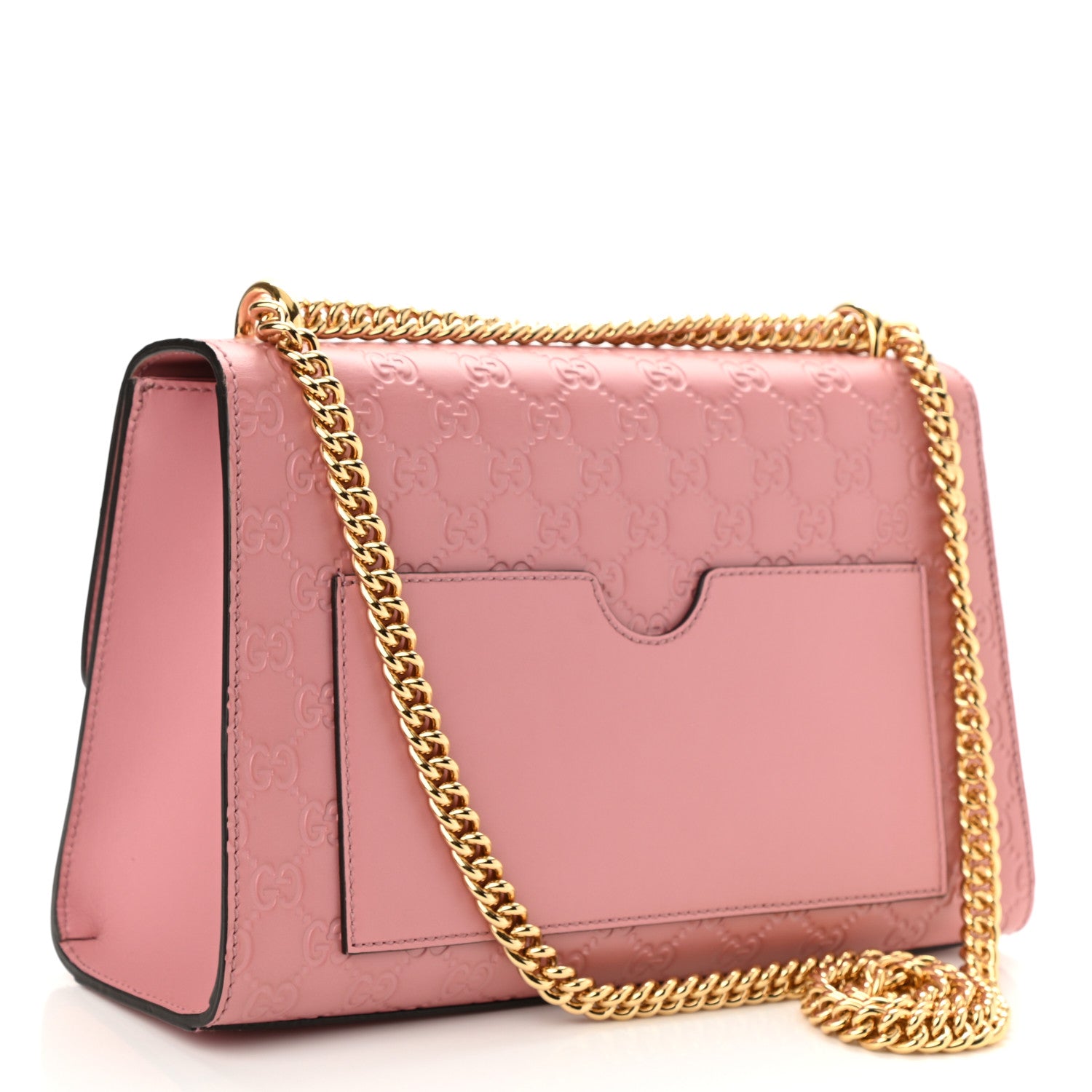 Gucci Guccissima Signature Medium Padlock Shoulder Bag Rose Baby Candy 3 of 10