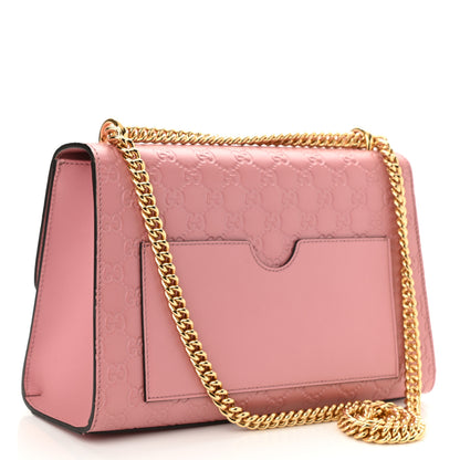 Gucci Guccissima Signature Medium Padlock Shoulder Bag Rose Baby Candy 3 of 10