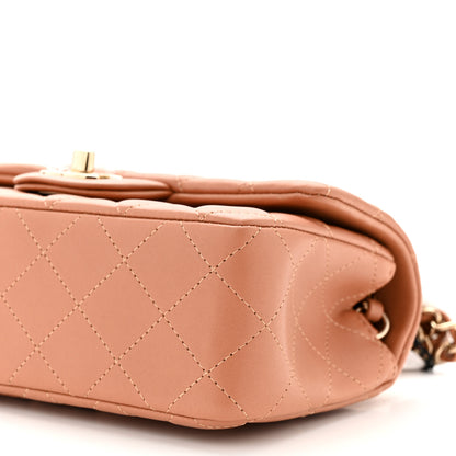 Chanel Lambskin Quilted Mini Rectangular Flap Brown 10 of 10