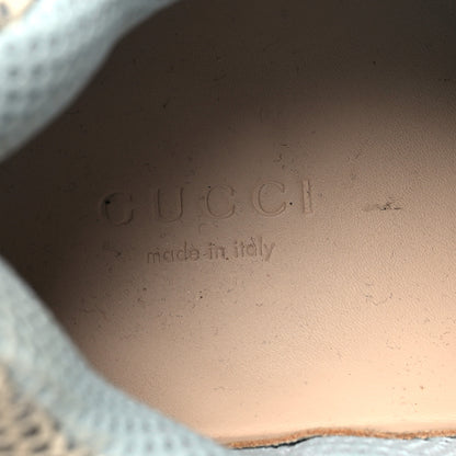 Gucci X SEGA Mesh Canvas Calfskin Removable Crystals Flashtrek Sneakers 36 Mystic White Oatmeal Sand Storm 7 of 10