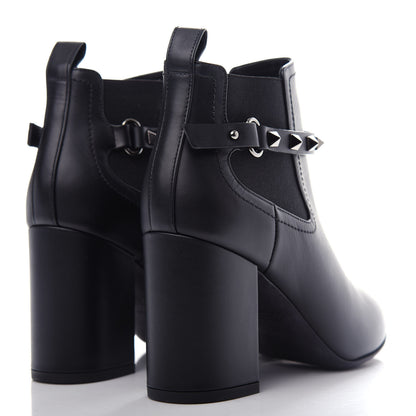 Valentino Garavani Calfskin Rockstud Chelsea 85mm Ankle Boots 36 Black 4 of 10