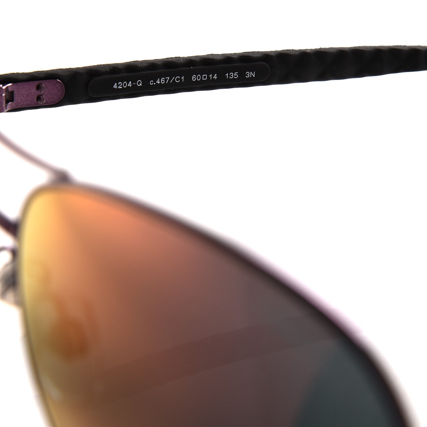 Chanel Mirrored Aviator Sunglasses 4204-Q Purple 6 of 9