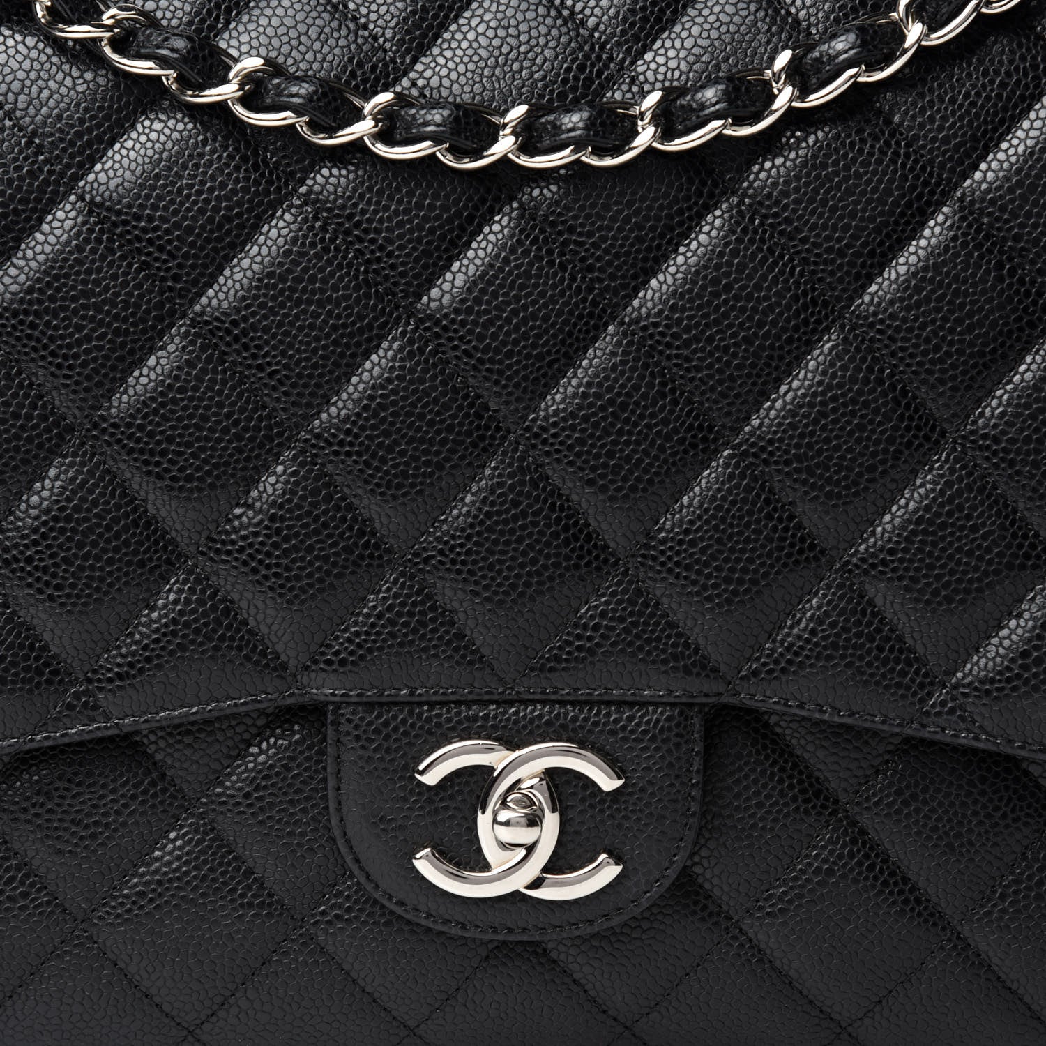 Chanel Caviar Quilted Maxi Double Flap Black 11 of 11