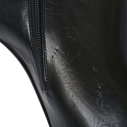 Christian Louboutin Calfskin Chain 100 Booty 39 Black 8 of 9