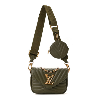 Louis Vuitton Calfskin New Wave Multi Pochette Kaki 1 of 11