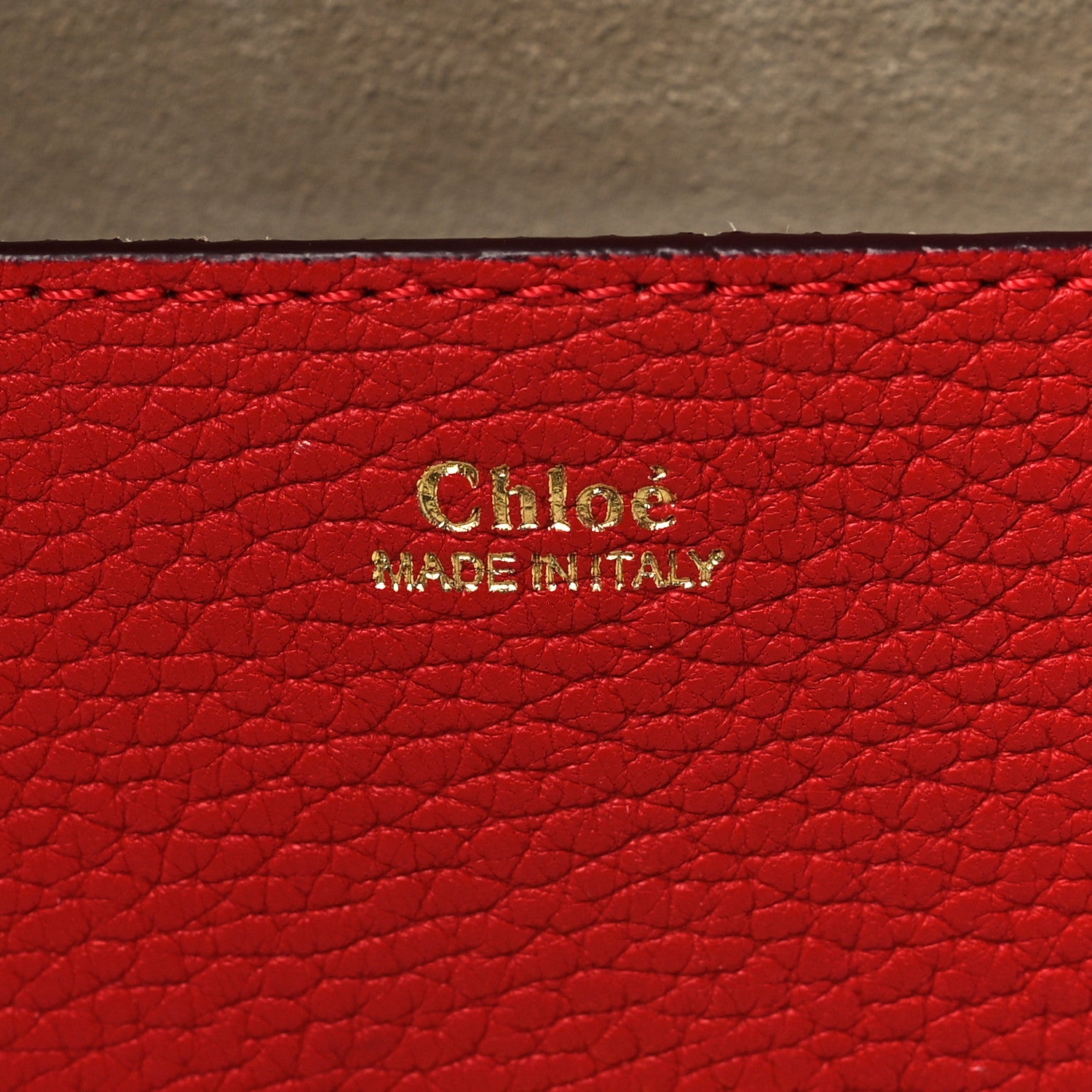 Chloe Grained Lambskin Mini Drew Shoulder Bag Plaid Red 5 of 8