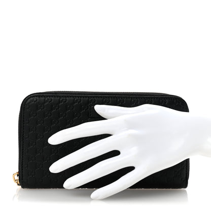 Gucci Microguccissima Zip Around Wallet Black 2 of 8