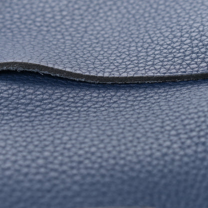 Hermes Taurillon Clemence Halzan 31 GM Bleu Saphir 10 of 16