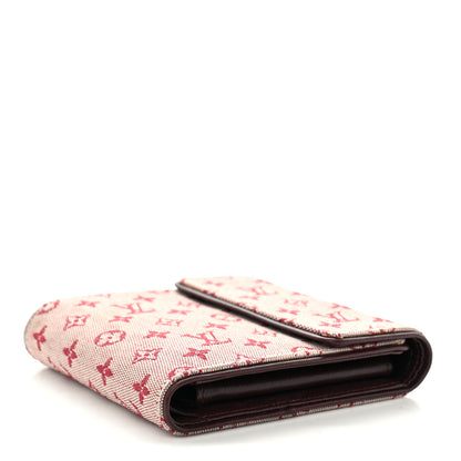 Louis Vuitton Mini Monogram Lin Compact Wallet Cherry 4 of 9