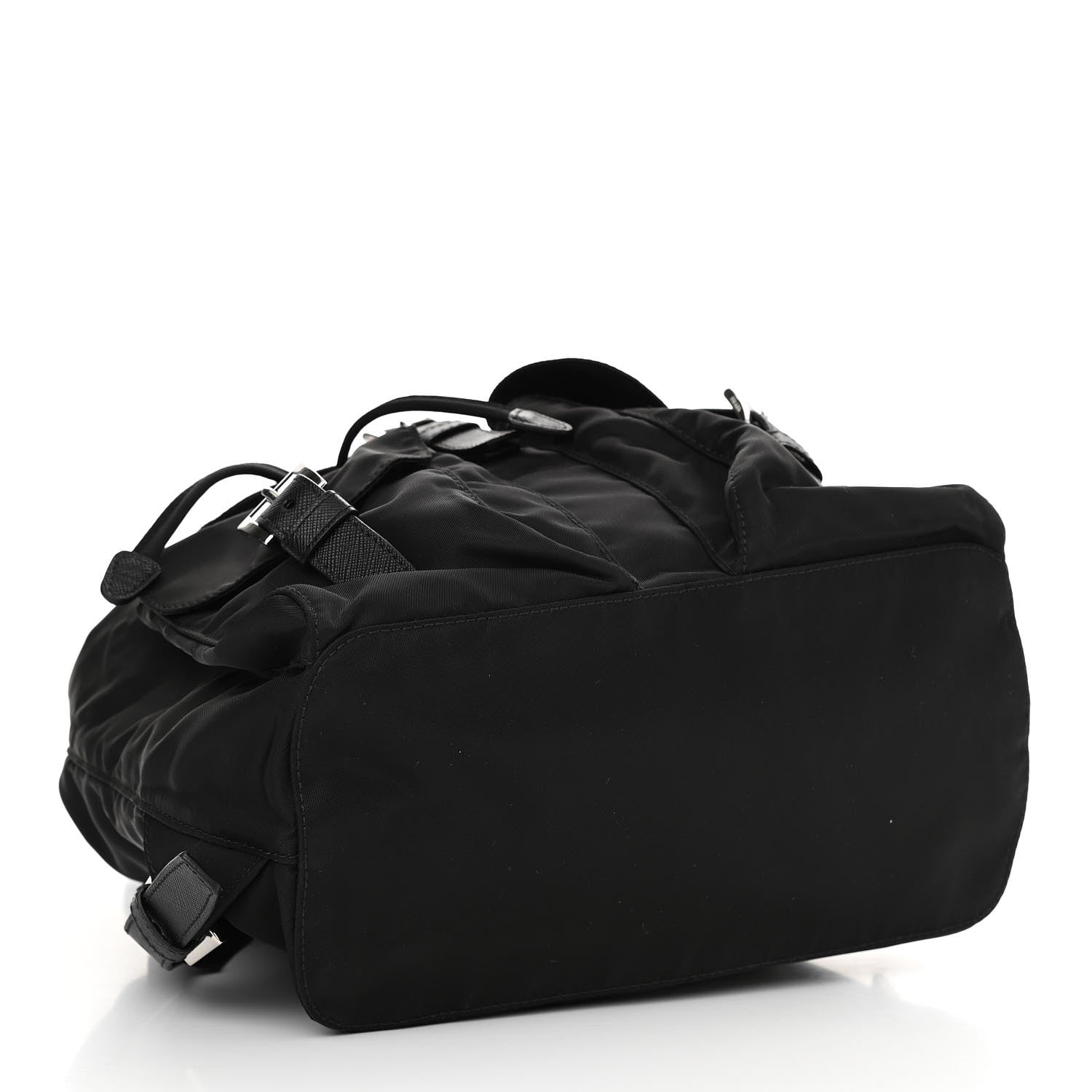 Prada Tessuto Nylon Saffiano Small Backpack Black 3 of 9