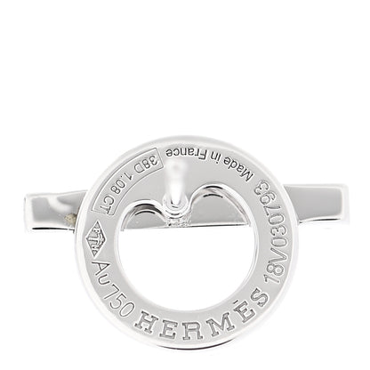 Hermes 18K White Gold Diamond Finesse Earrings 4 of 6