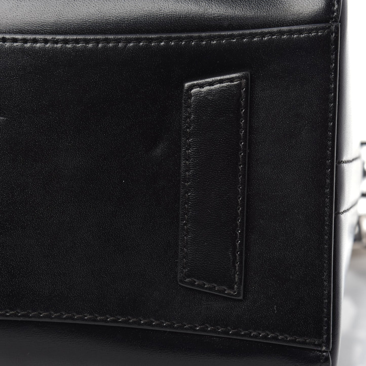 Shiny Lord Calfskin Small Antigona Black