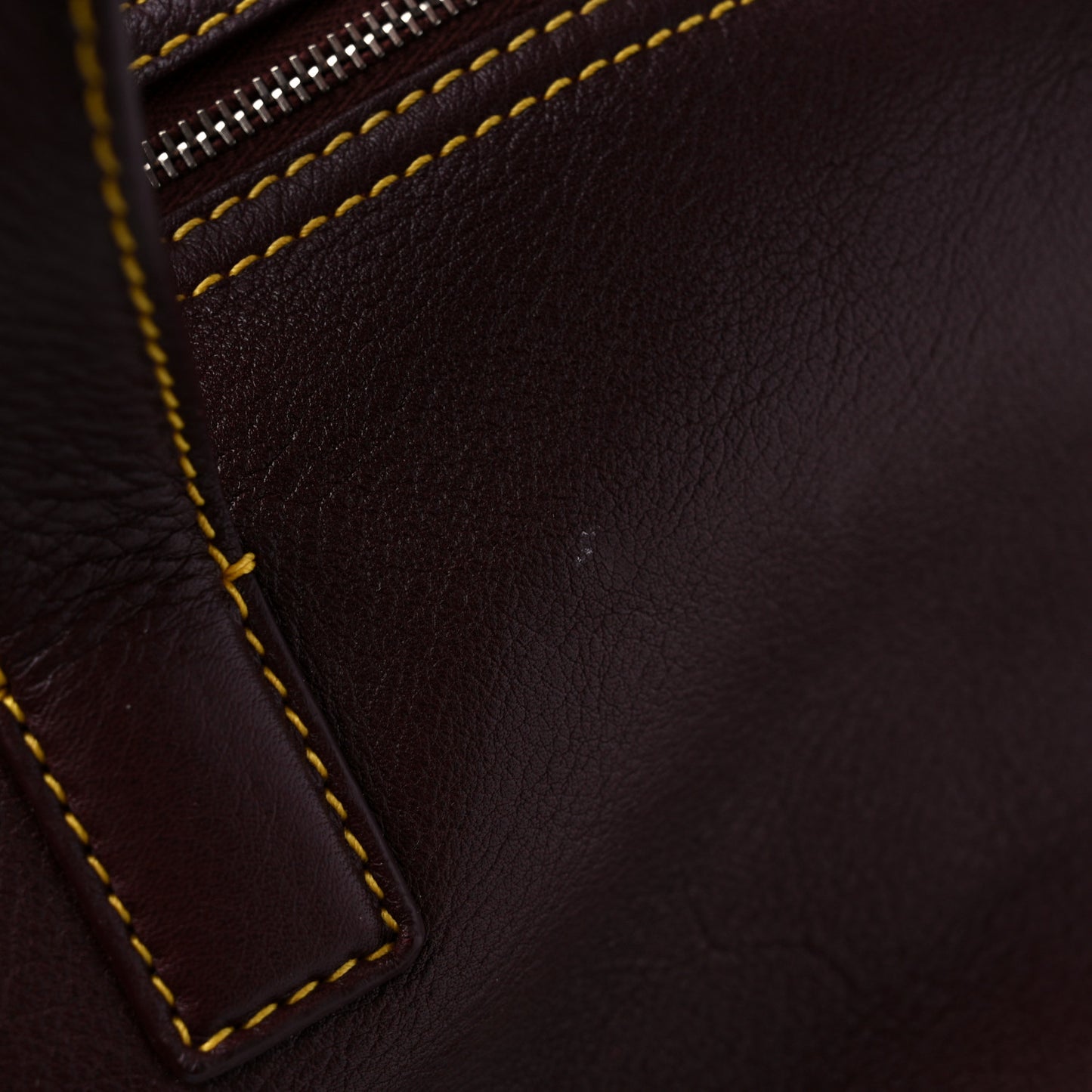 Calfskin Round Air Hobo Burgundy