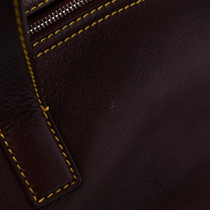 Balenciaga Calfskin Round Air Hobo Burgundy 9 of 10