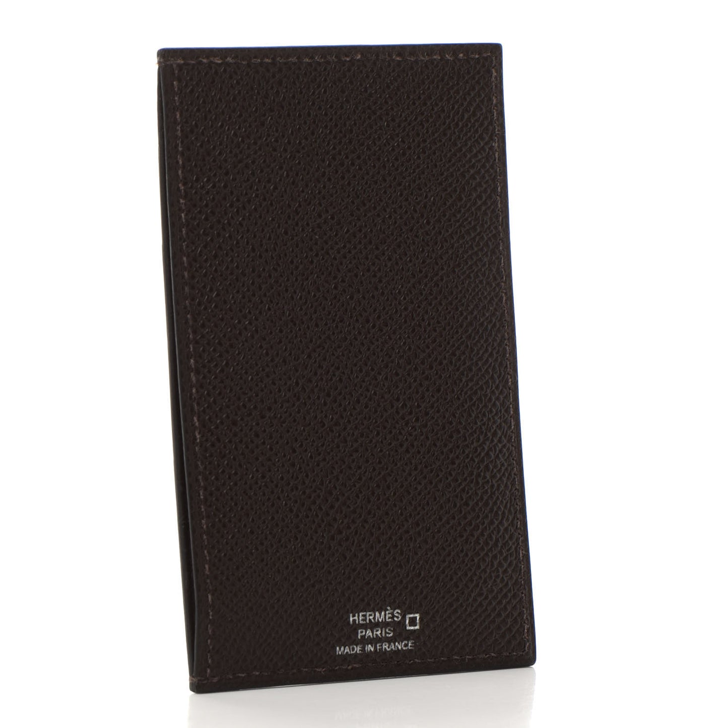 Epsom Matte Alligator Swift Les Petits Chevaux Card Holder Etoupe Etain Beton Black