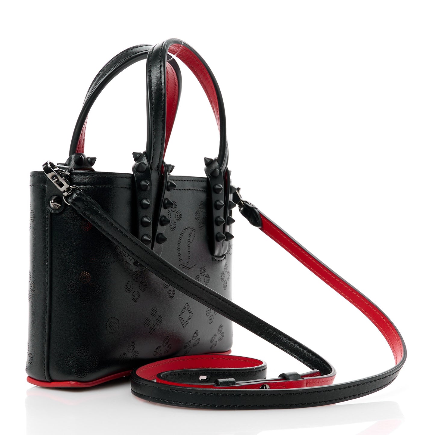 Calfskin Loubinthesky Nano Cabata Tote Black