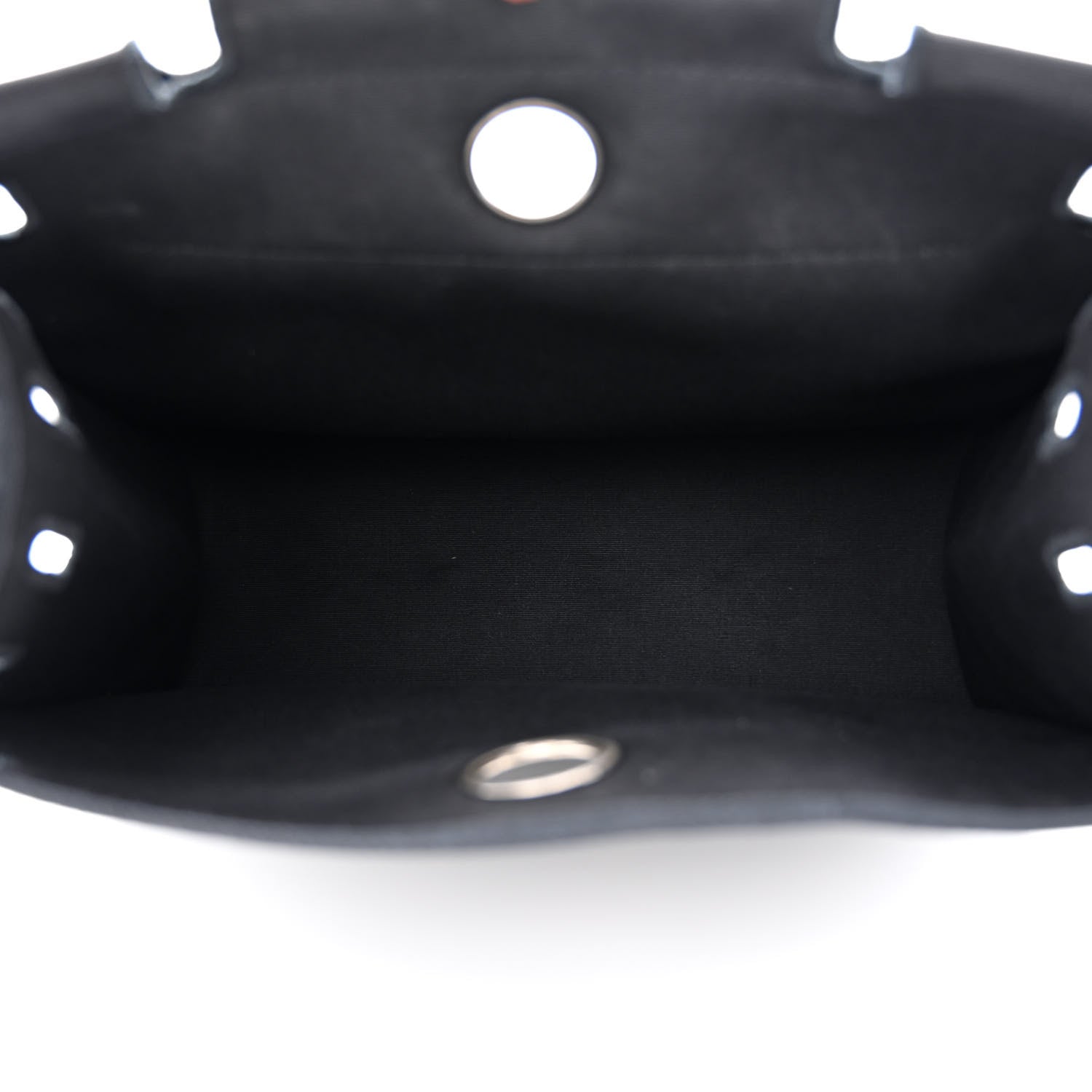 Hermes Toile Vache Calfskin Herbag 30 PM Ficelle Black 14 of 18