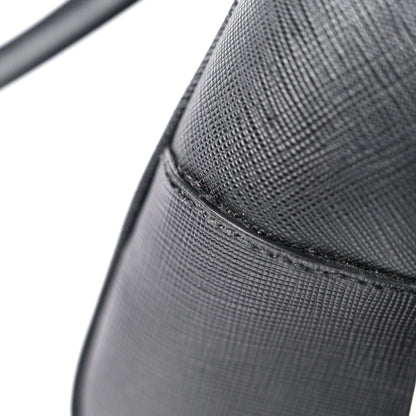 Prada Saffiano Pushlock Satchel Black 15 of 16