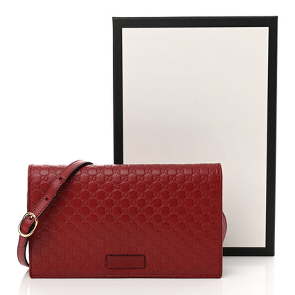 Gucci Microguccissima Crossbody Wallet Red 13 of 13