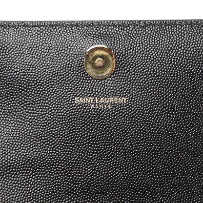 Saint Laurent Grain De Poudre Small Monogram Kate Satchel Black 6 of 9