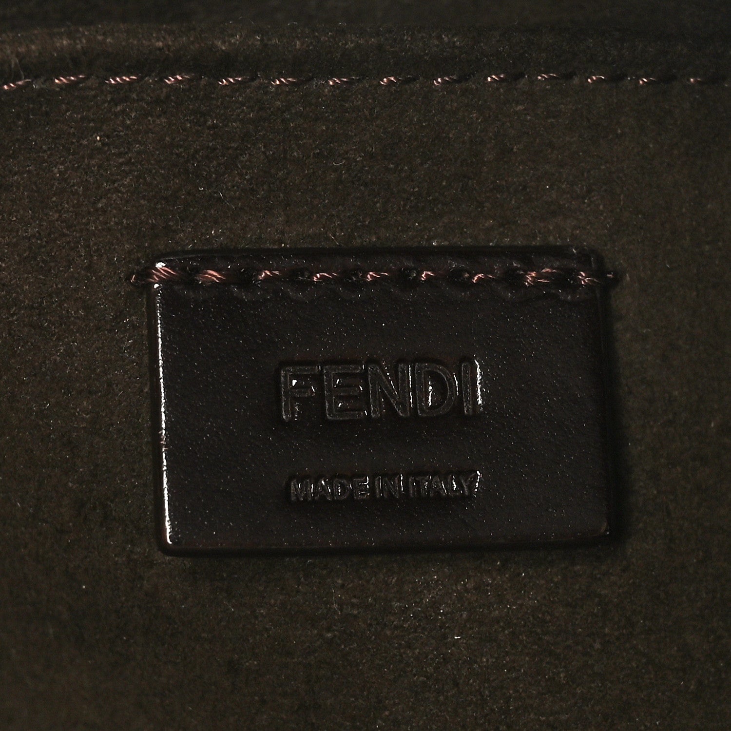 Fendi Eel Lui Medium Shoulder Bag Burgundy 6 of 10