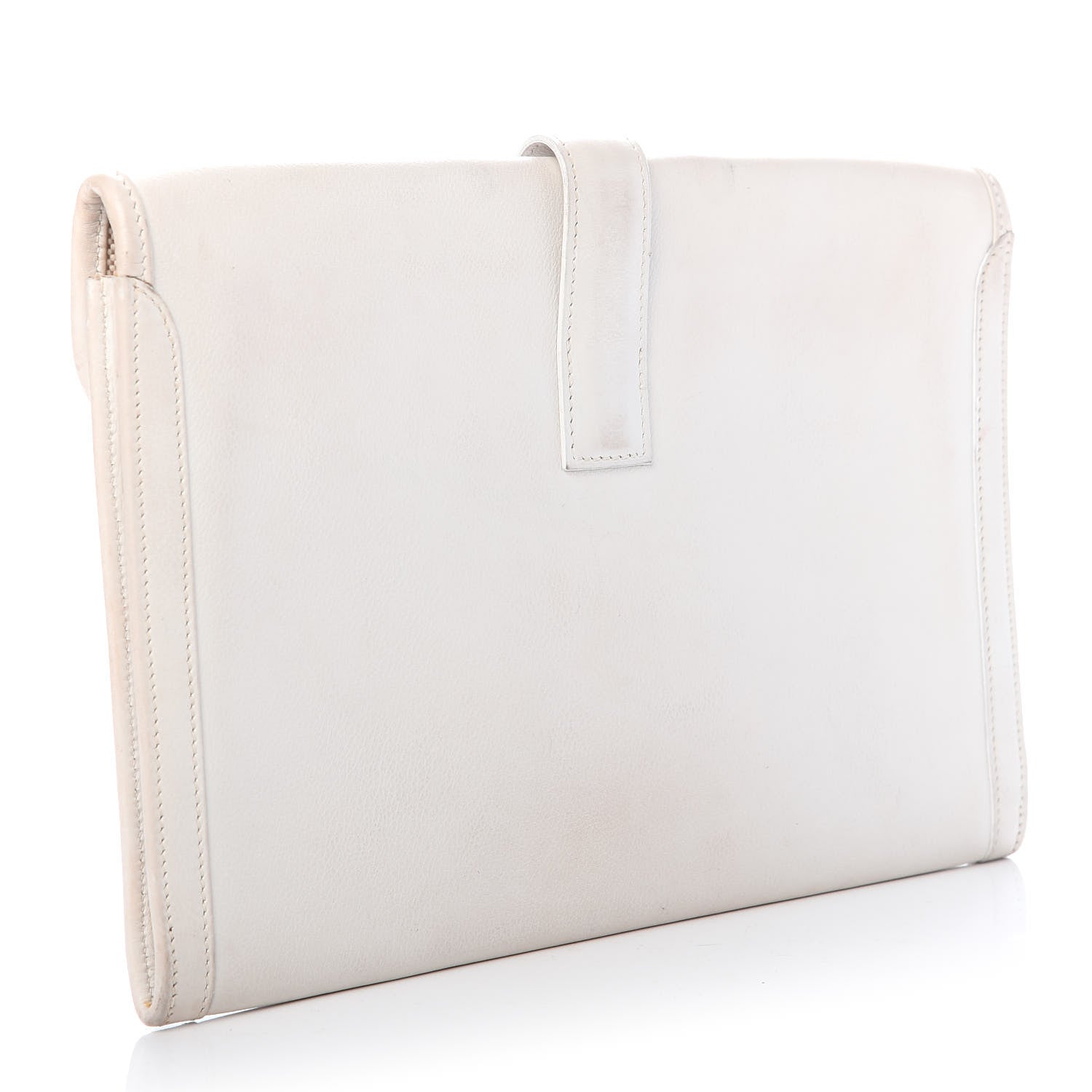 Hermes Evergrain Jige PM Clutch White 2 of 12