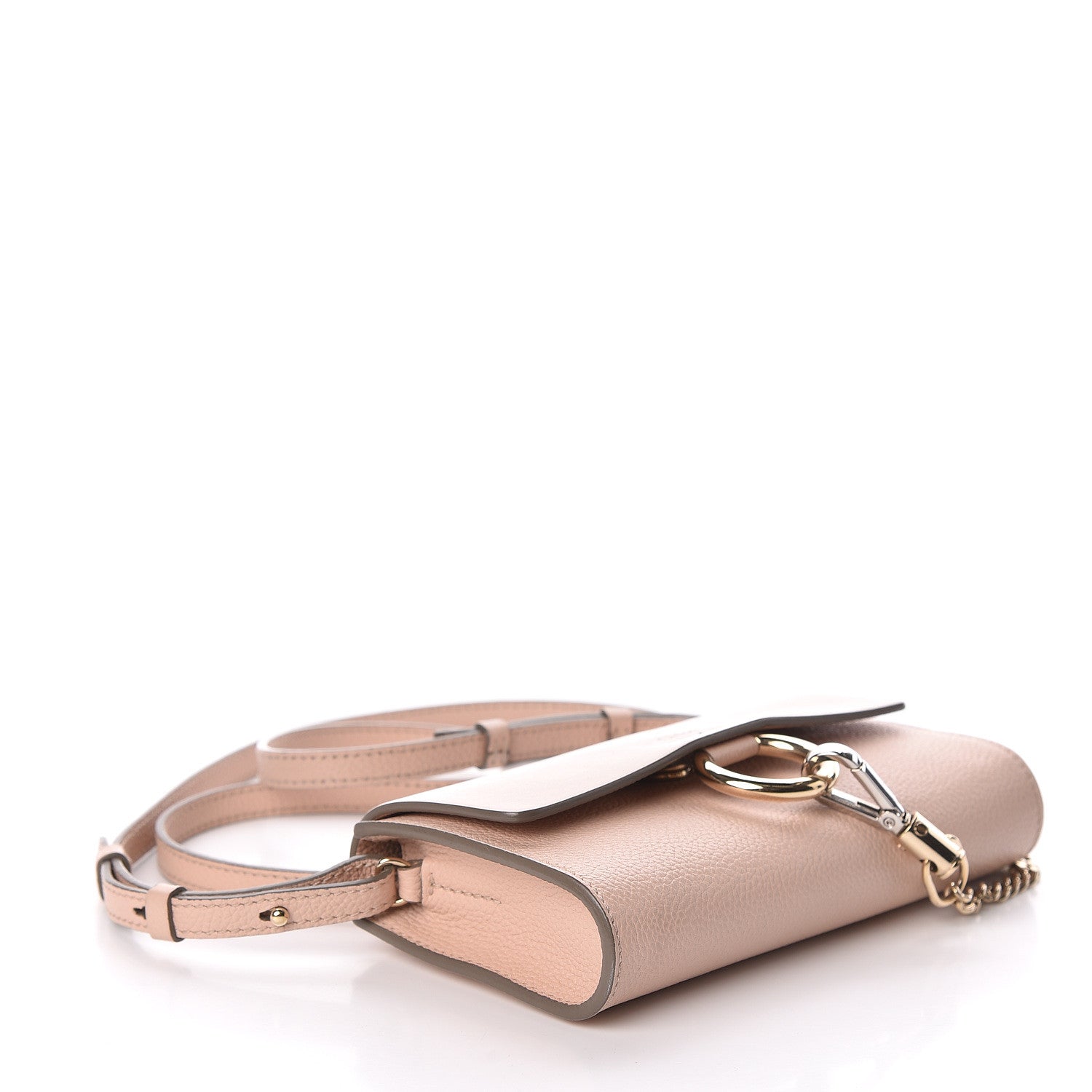 Chloe Calfskin Mini Faye Shoulder Bag Cement Pink 4 of 9