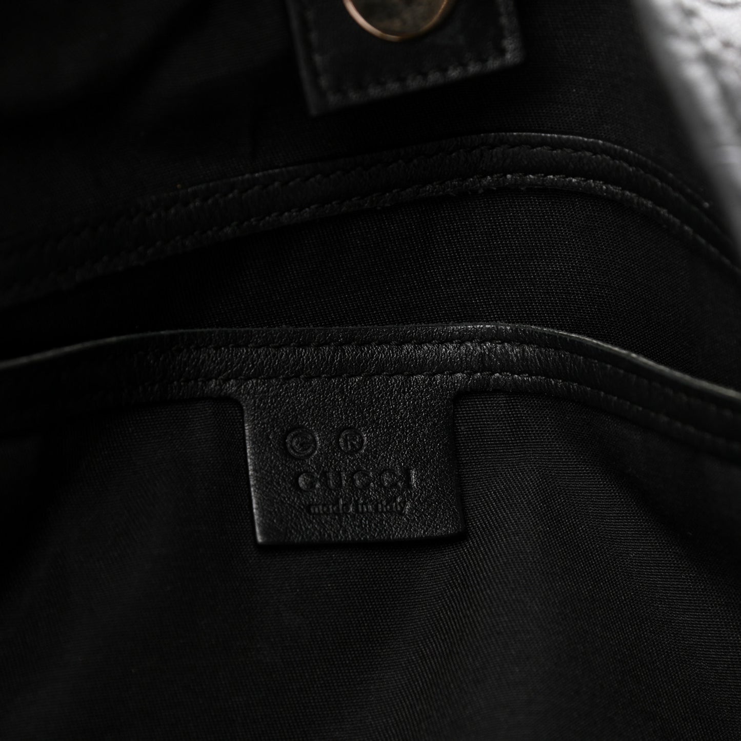Guccissima Large Joy Tote Black