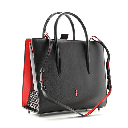 Christian Louboutin Calfskin Empire Patent Studded Medium Paloma Black 3 of 9