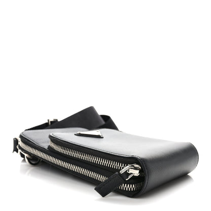 Prada Saffiano Phone Crossbody Pouch Black 4 of 11