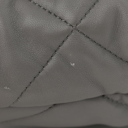 Chanel Lambskin Quilted Large Chanel 19 Flap Dark Grey 12 of 12