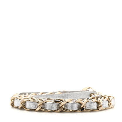 Chanel Metallic Calfskin Metal CC Chain Belt 80 32 Silver 2 of 7