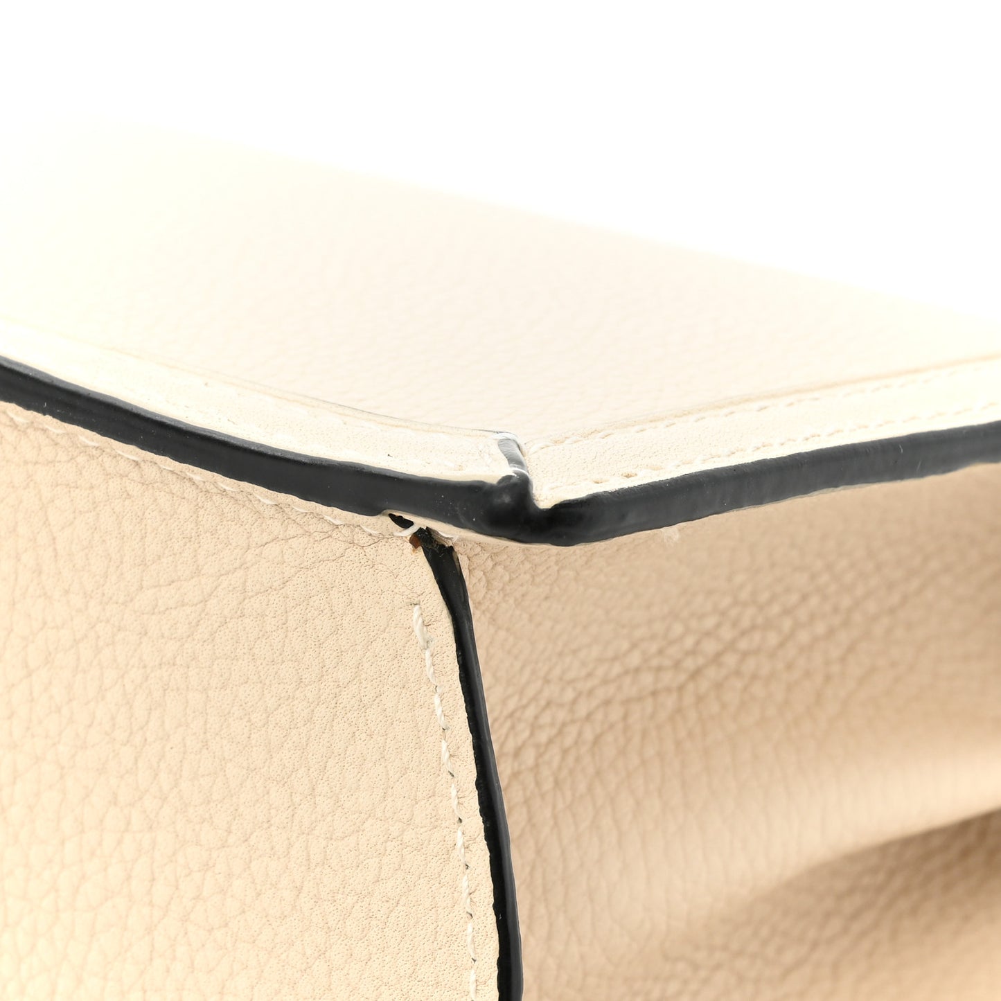 Calfskin Small Barcelona Shoulder Bag Ivory