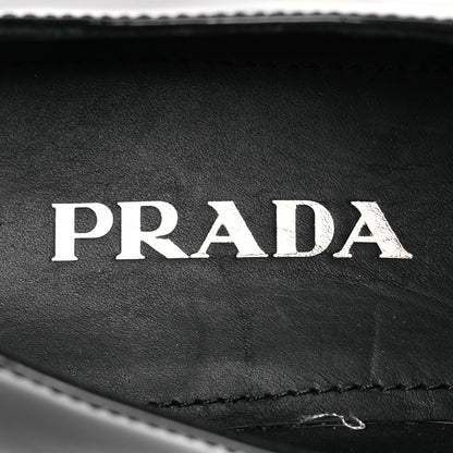 Prada Vernice Triangle 50mm Loafers 41 Black 9 of 11