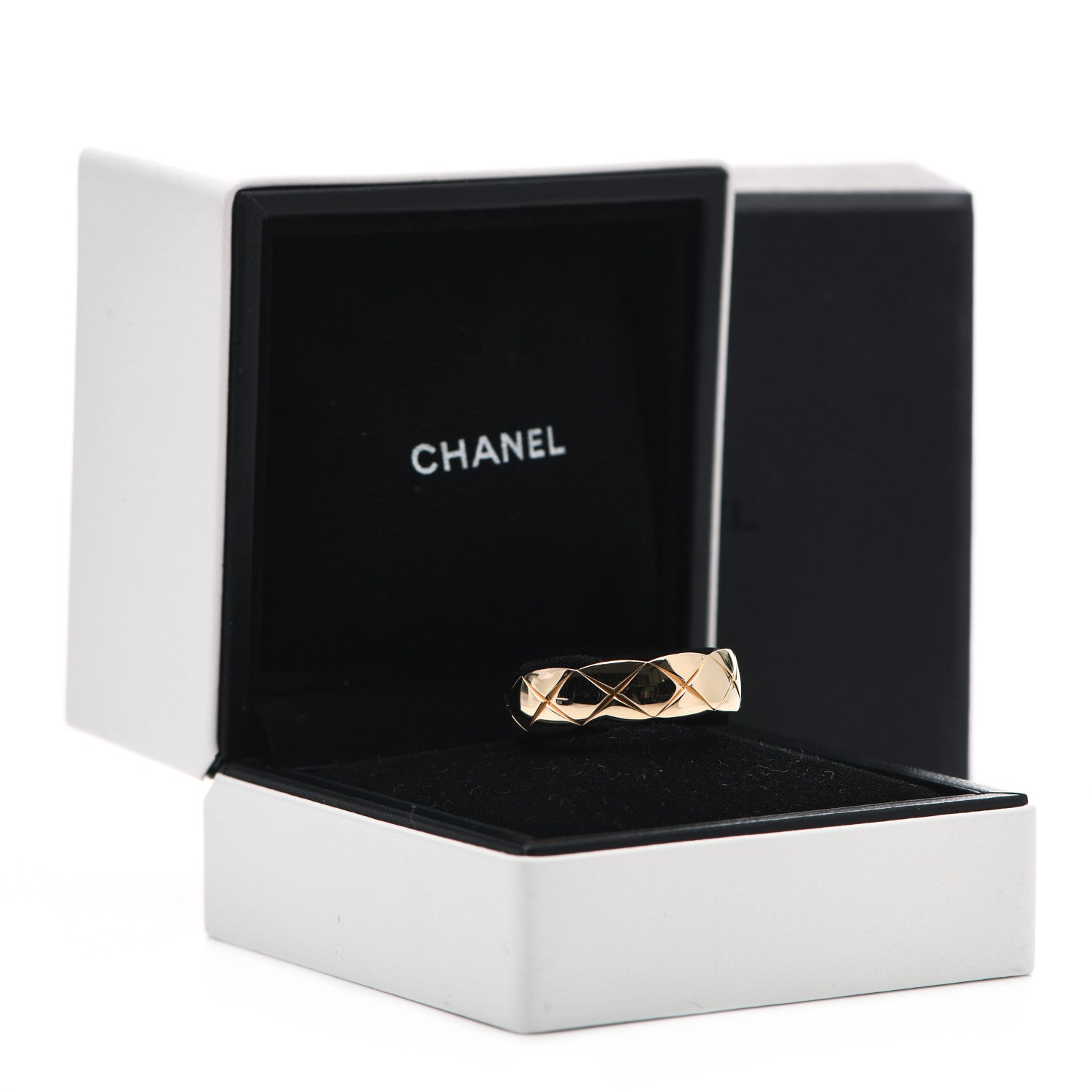 Chanel 18K Yellow Gold Small Coco Crush Ring 64 10.75 6 of 6