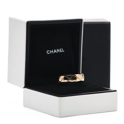 Chanel 18K Yellow Gold Small Coco Crush Ring 64 10.75 6 of 6