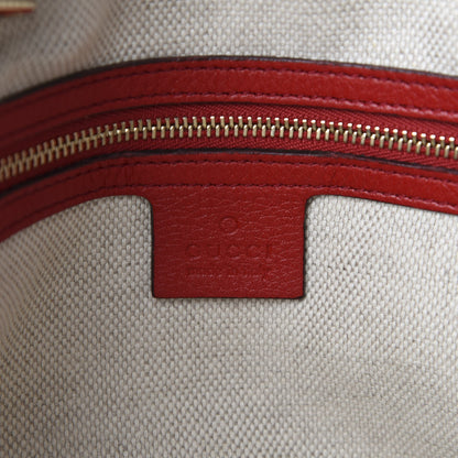 Gucci Pebbled Calfskin Small Soho Bowler Red 8 of 10