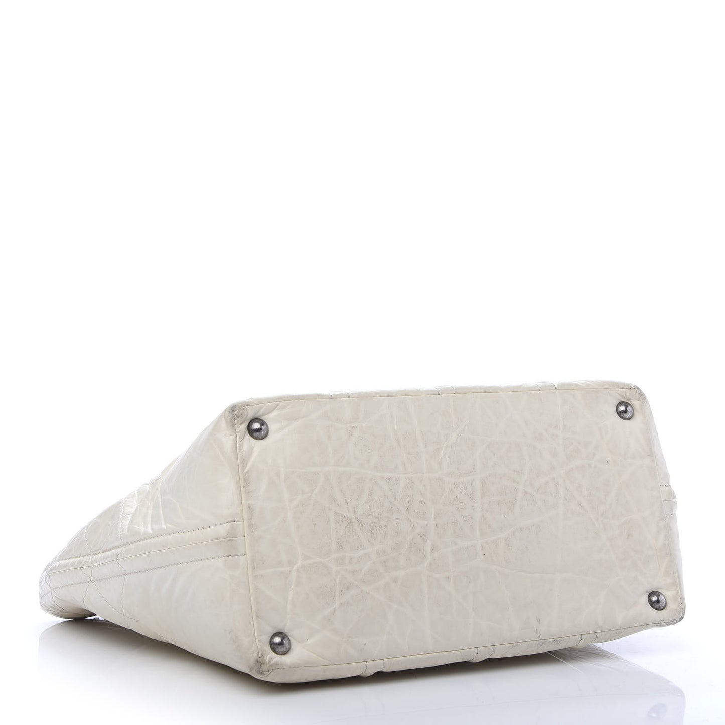 Calfskin Small Shopping In Moscow Tote Beige Clair