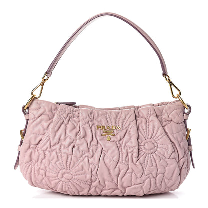 Prada Nappa Stitches Shoulder Bag Petalo 1 of 9