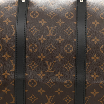 Louis Vuitton Monogram Macassar Keepall Bandouliere 55 8 of 10