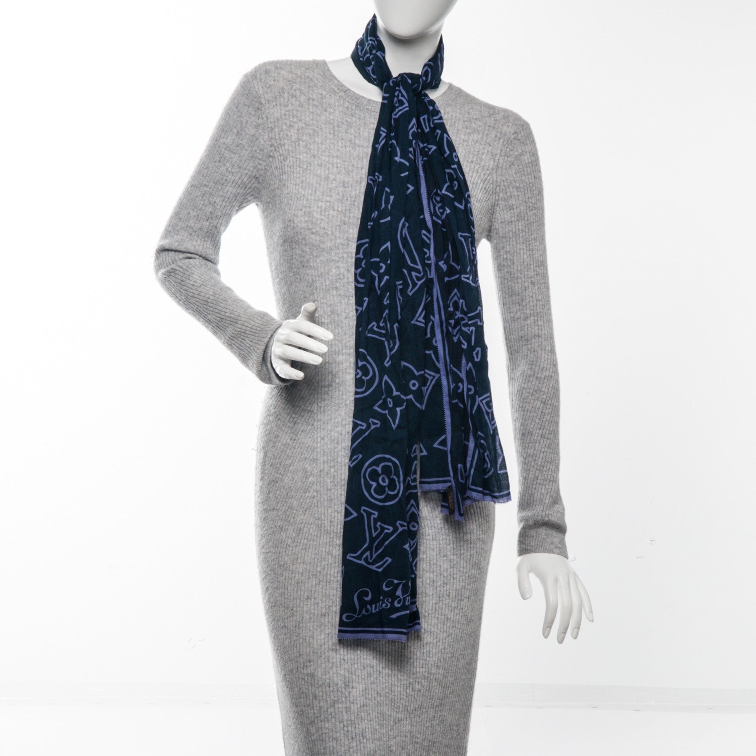 Louis Vuitton Cotton Ipanema Sarong Scarf Purple 2 of 6