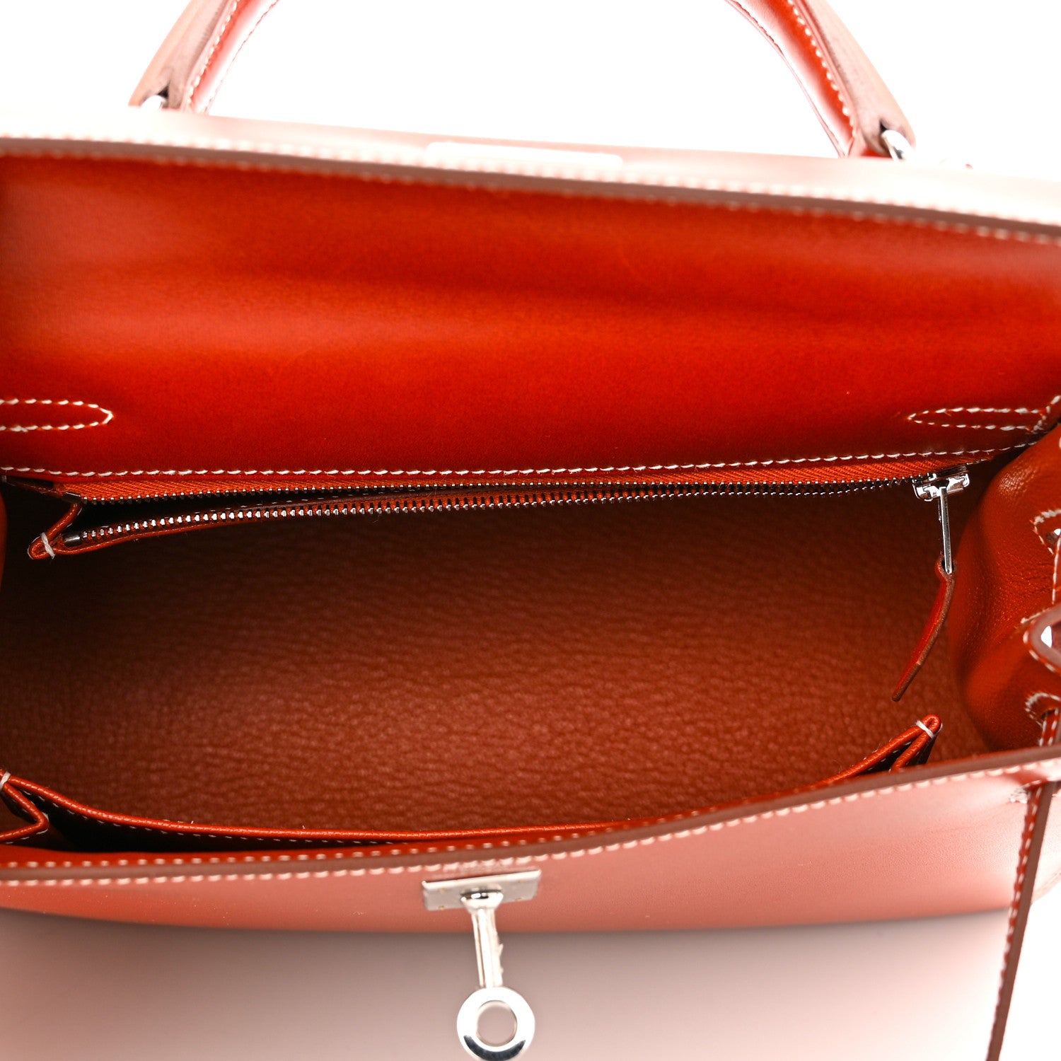 Hermes Box Kelly Sellier 25 Brique 5 of 12