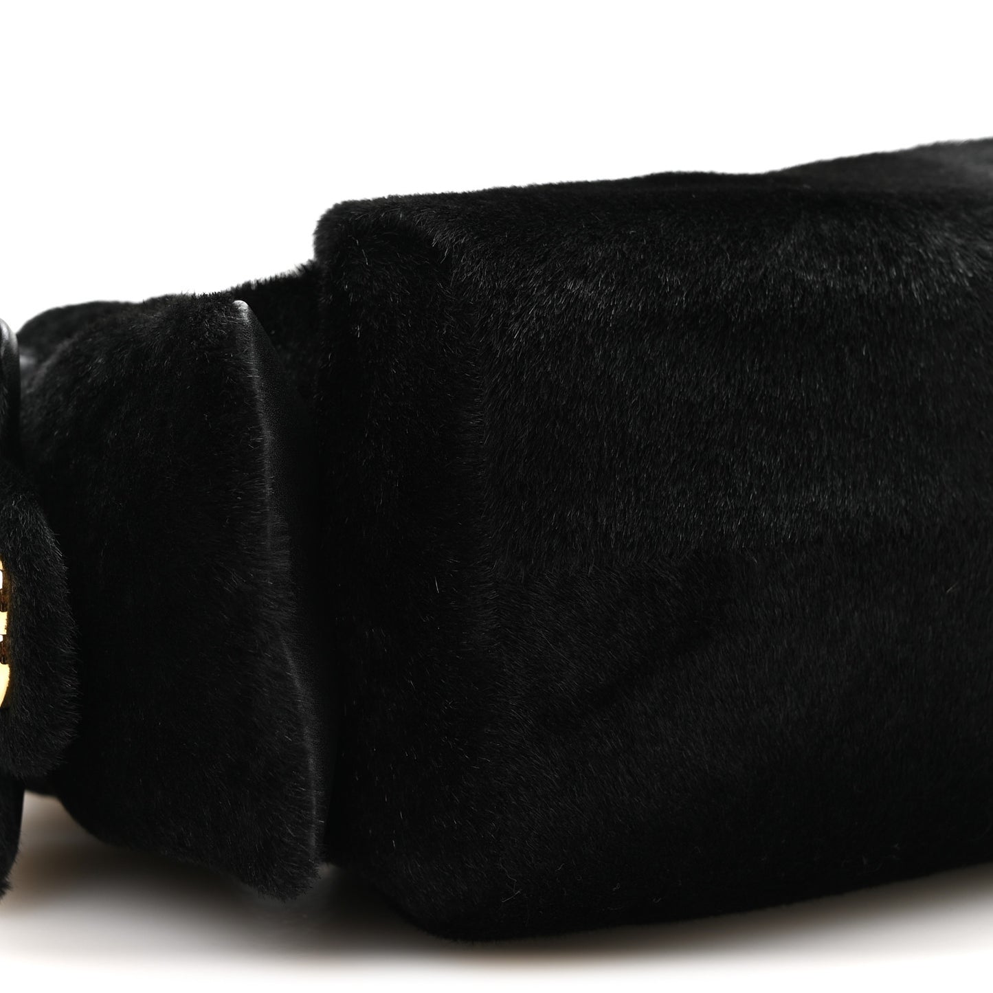 Pony Hair Mini Chanel 25 Handbag Black Black