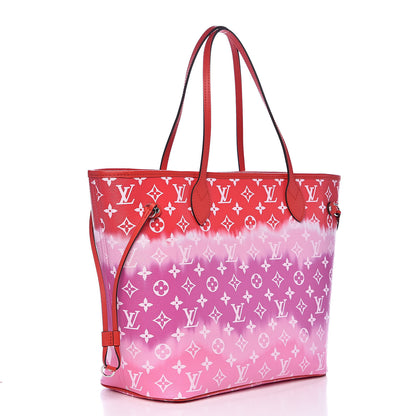 Louis Vuitton Monogram Escale Neverfull MM Rouge 4 of 9