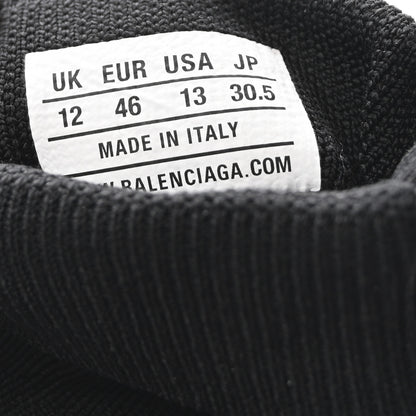 Balenciaga Neoprene Knit Mens Speed Graffiti Sneakers 46 Black White 9 of 10