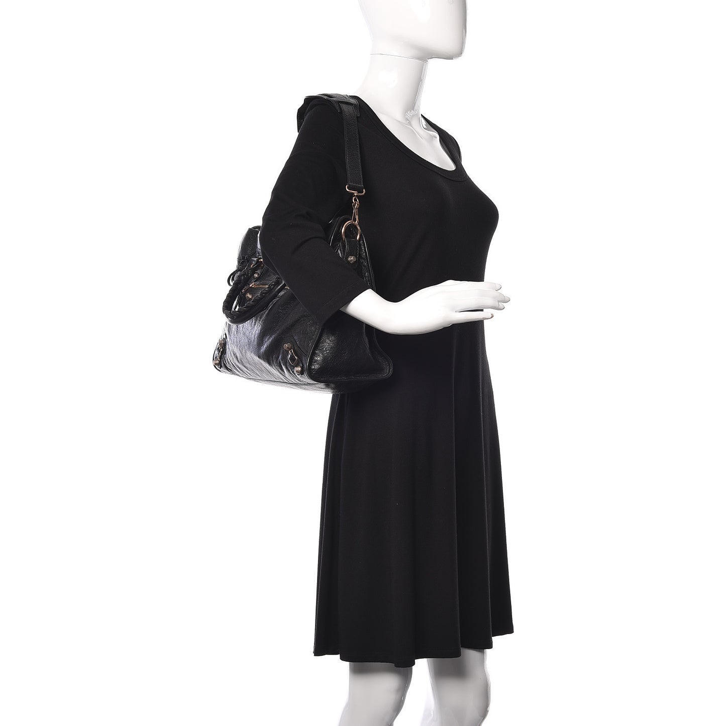 Agneau Giant 12 Rose Gold Hardware City Black