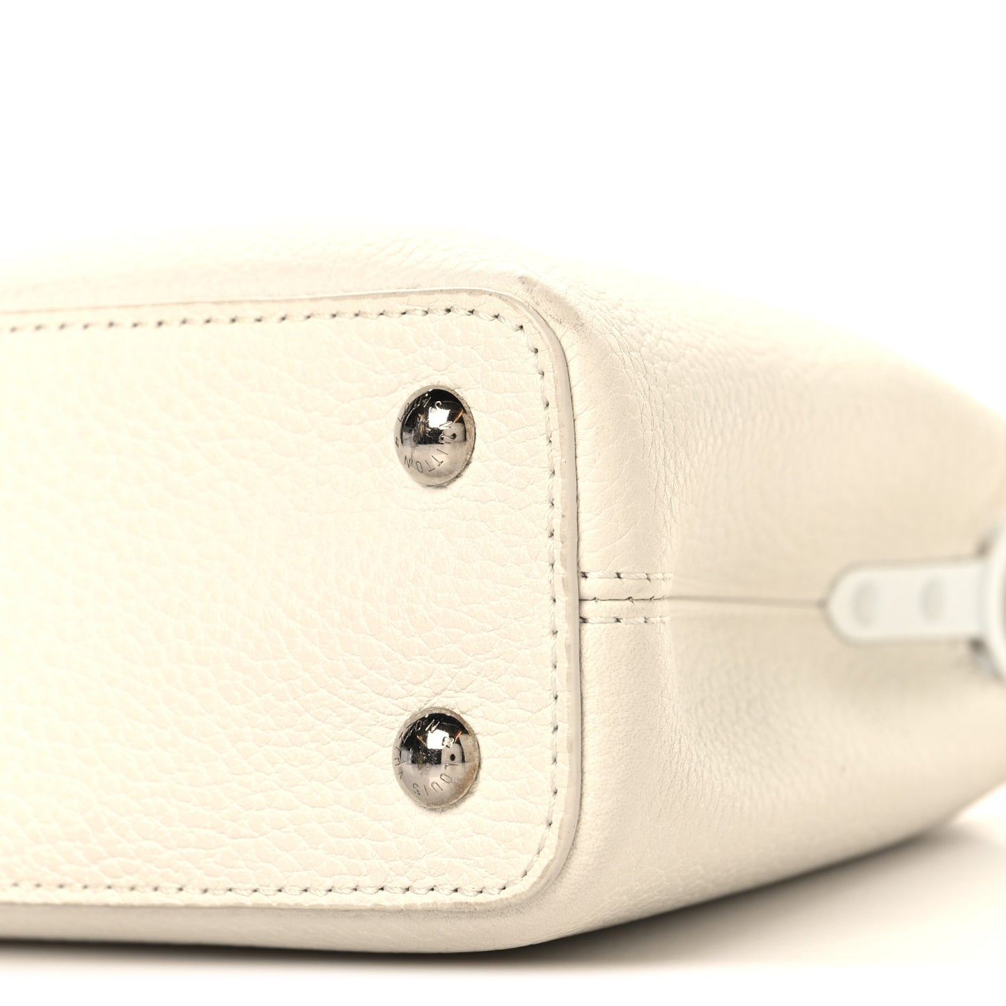 Taurillon Mini Capucines Monochrome  White