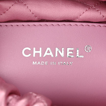 Chanel Metallic Lambskin Lacquered Monochrome Quilted Mini Chanel 22 Pink 6 of 10