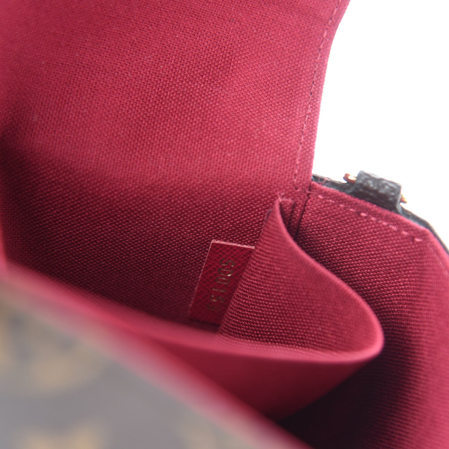 Monogram Pochette Felicie Chain Wallet Fuchsia