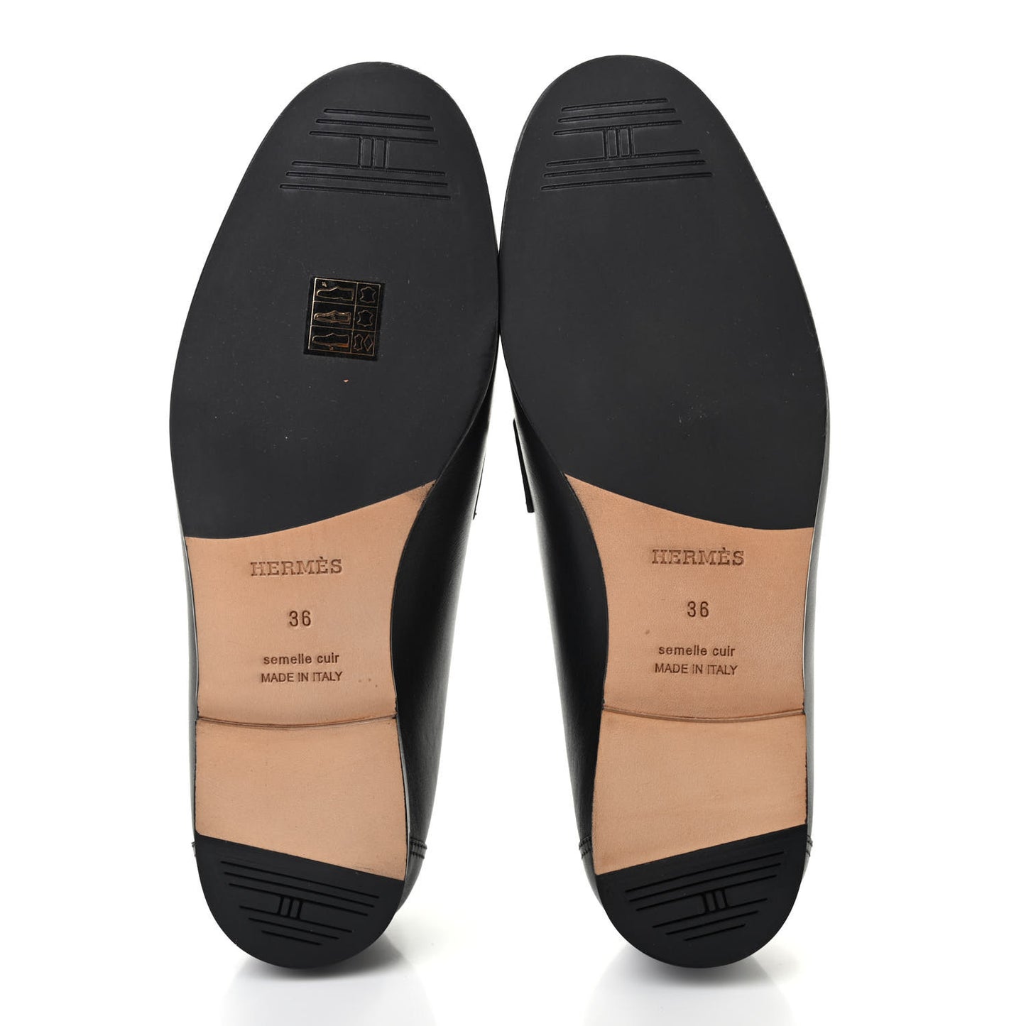 Calfskin Womens Colette Loafers 36 Black